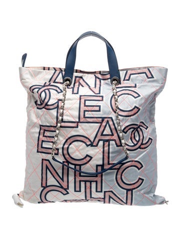Large Quilted Logo Shopping Tote w/Tags