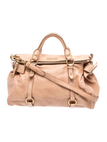 Miu Miu Leather Top Handle Bag