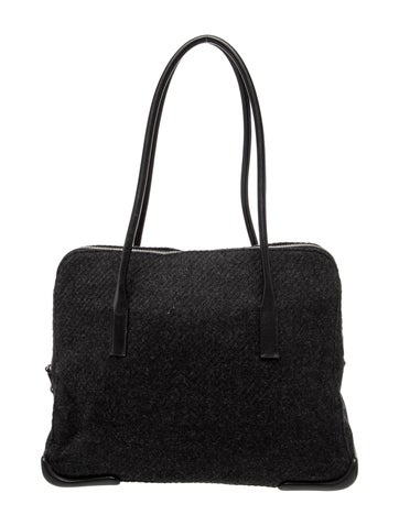 Prada Wool Shoulder Bag