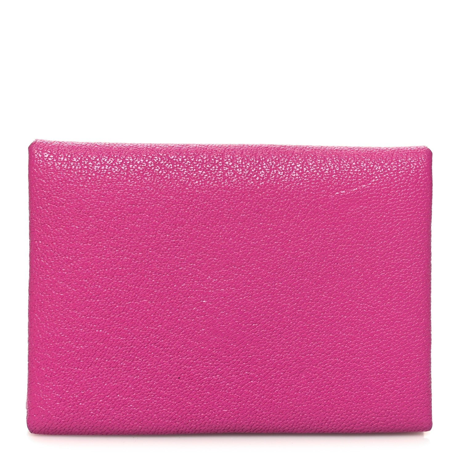 Hermes Chevre Mysore Calvi Duo Card Case Rose Pourpre