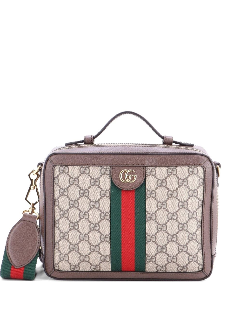 Ophidia Zip Around Camera Bag GG Coated Canvas Small shoulder bag