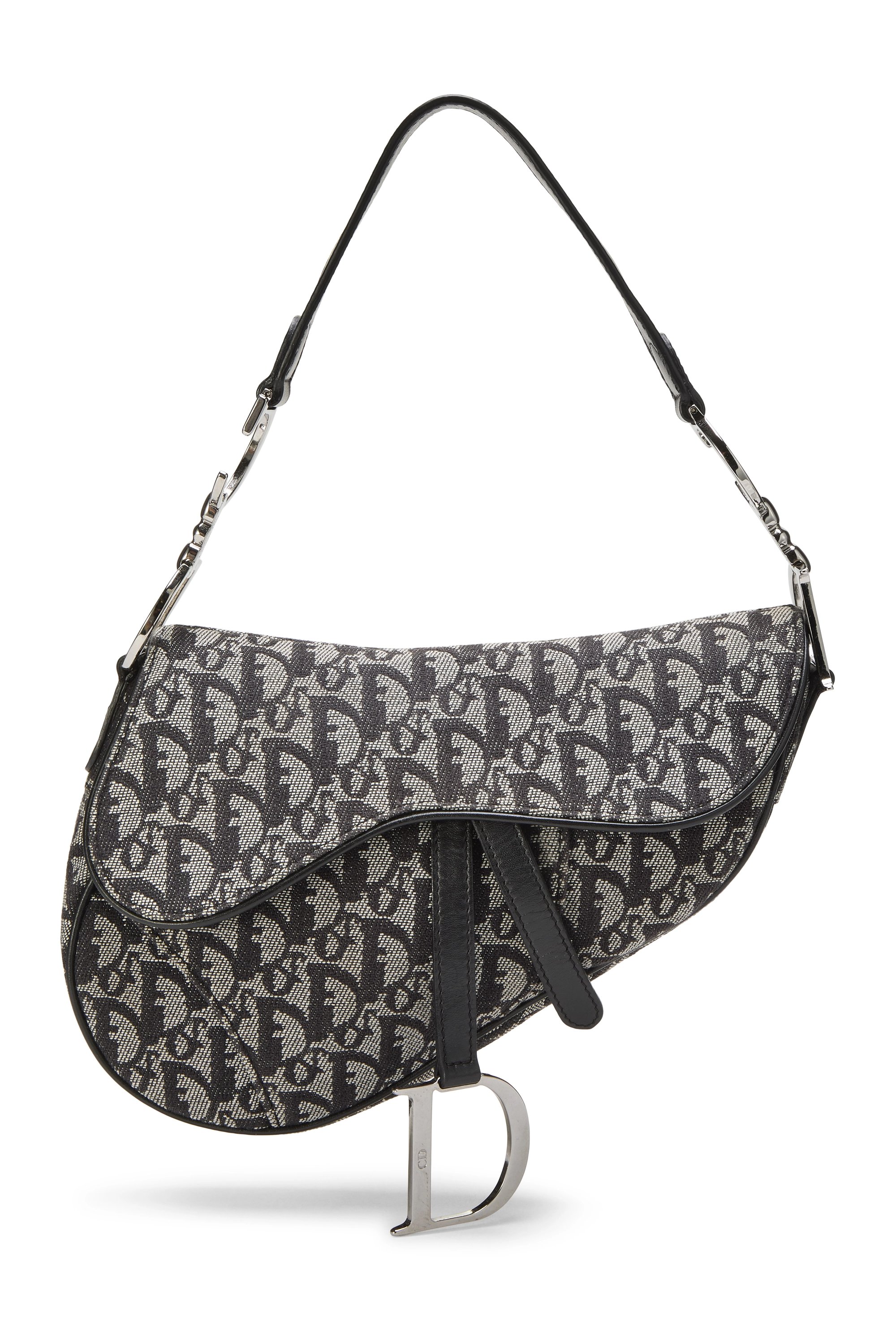 Black Trotter Canvas Saddle Bag
