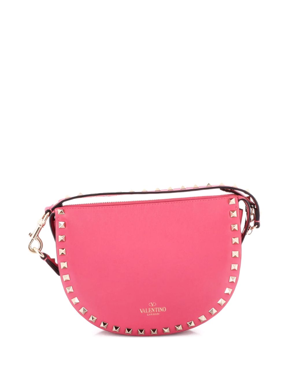 Rockstud Zip Leather Small shoulder bag