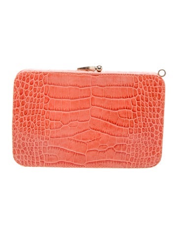 Valentino Embossed Leather Minaudière