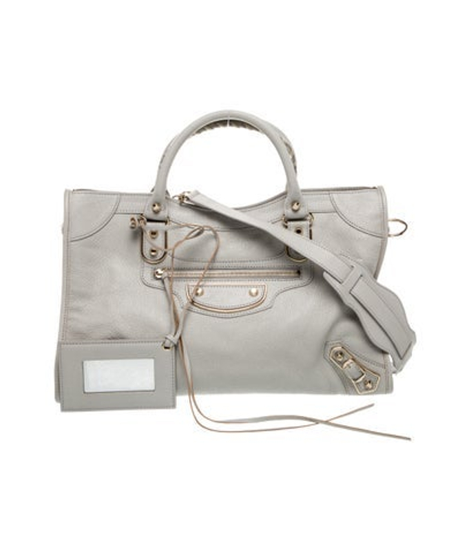 Balenciaga Leather Motocross City Metallic Edge