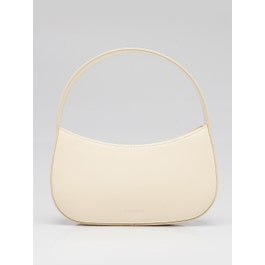 Mansur Gavriel Mansur Gavriel White Leather BonBon Shoulder Bag