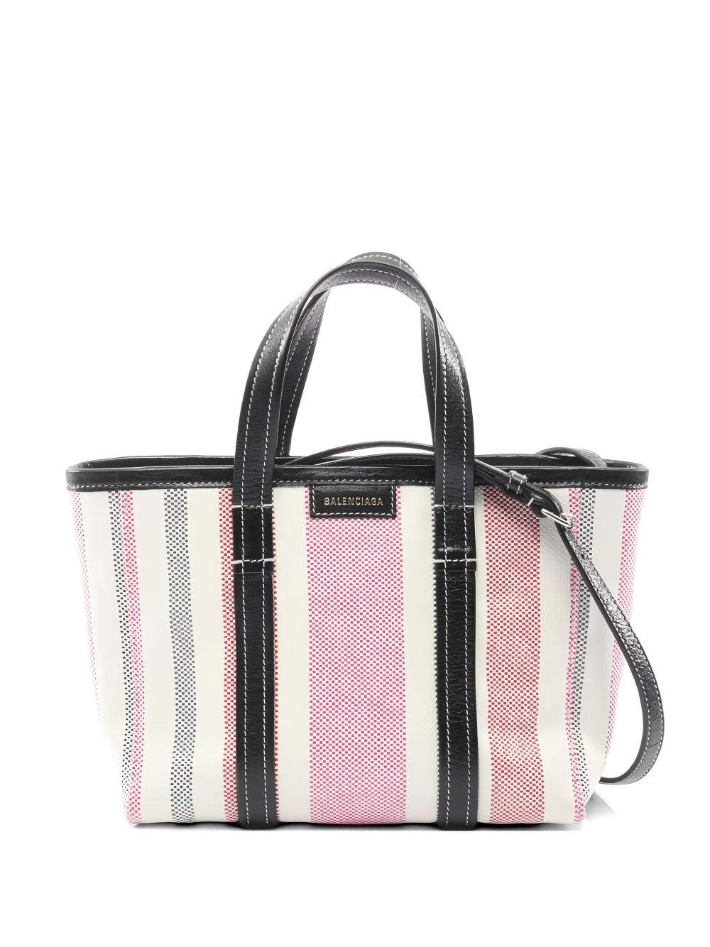Balenciaga 2000s Barbes striped handbag