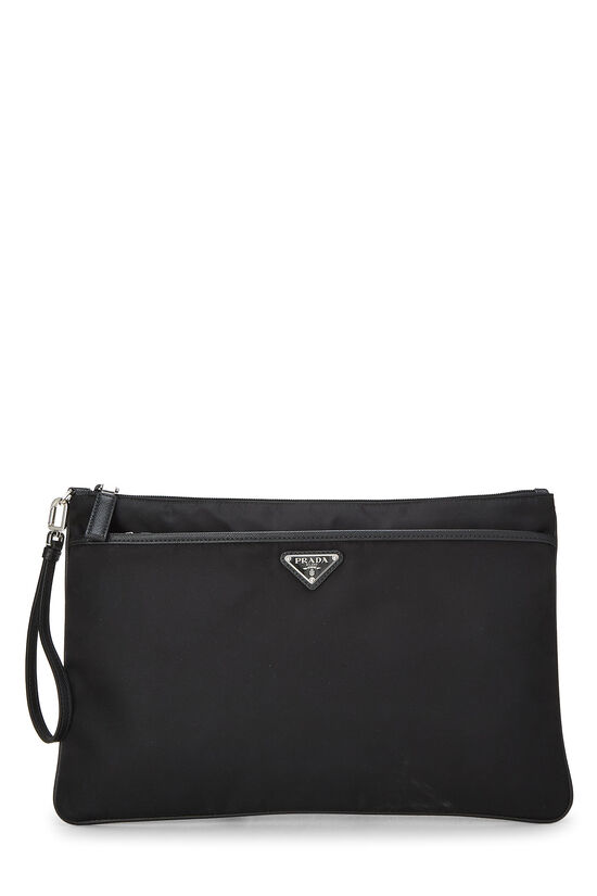 Prada Black Nylon Clutch