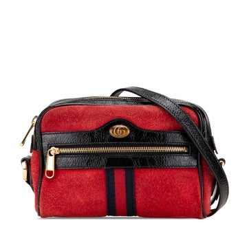 Mini Suede Web Ophidia Crossbody
