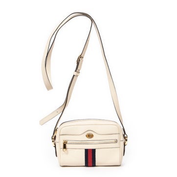 Leather Mini Web Ophidia Crossbody