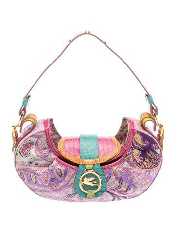 Etro Canvas Top Handle Bag