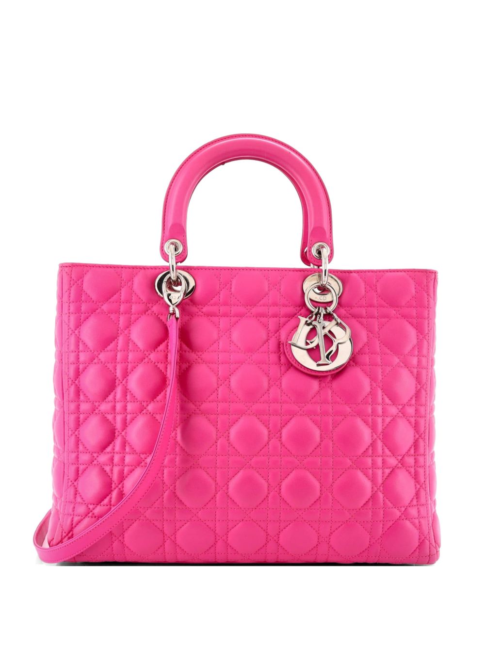 Lady Dior Bag Cannage Quilt Lambskin Large tote bag