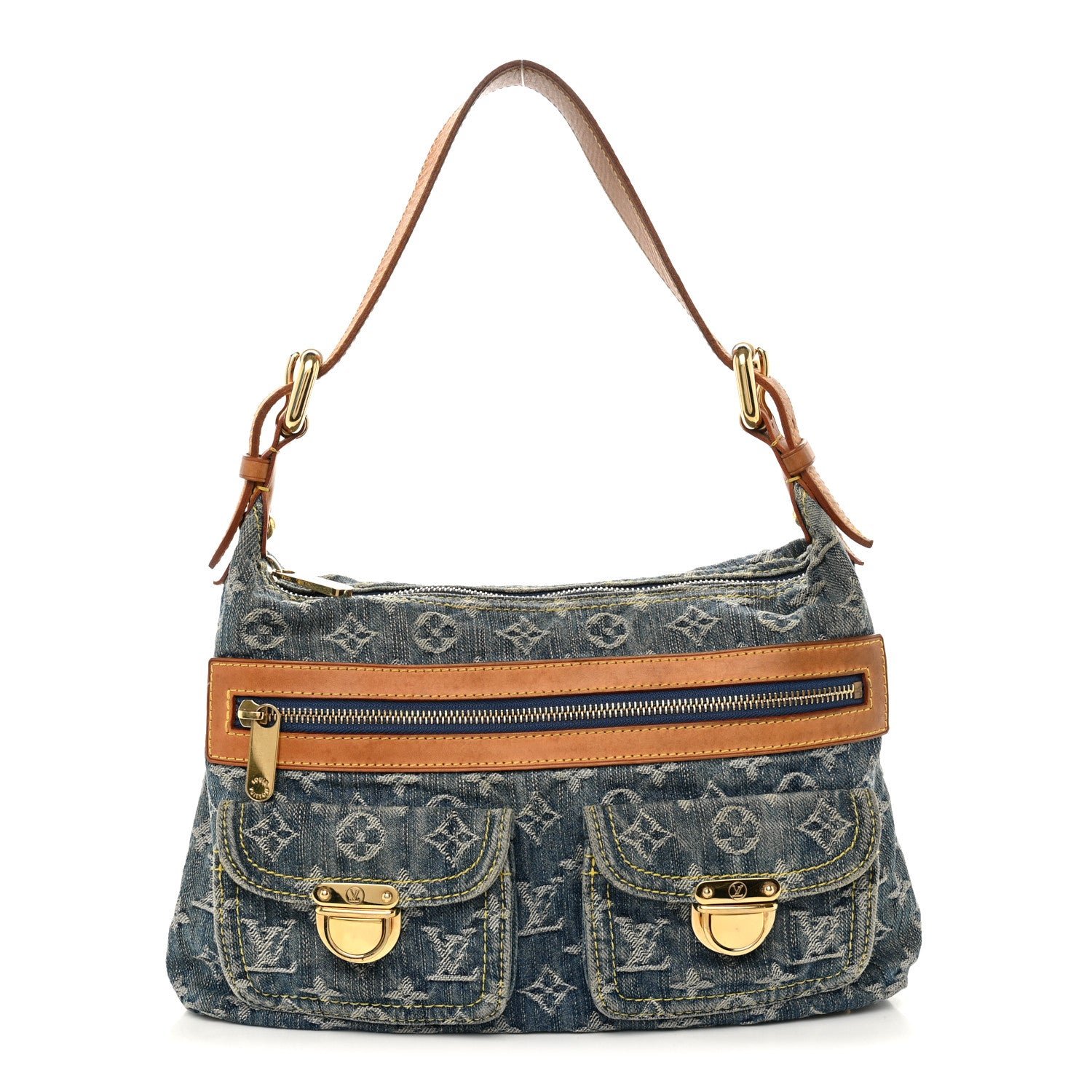 Louis Vuitton Monogram Denim Baggy PM Blue