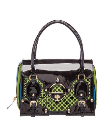 Patent Leather Top Handle Bag