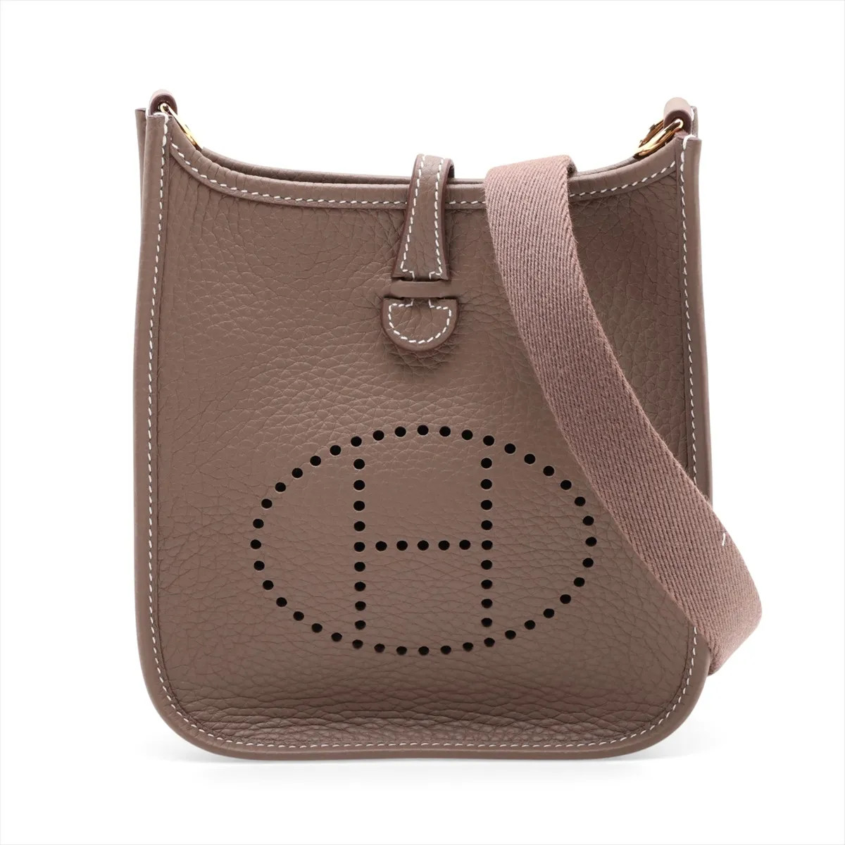 Hermès evelyn 16 TPM Amazon Taurillon Clemence Etoupe Gold Metal Fittings