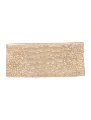 Alaia Crocodile Clutch