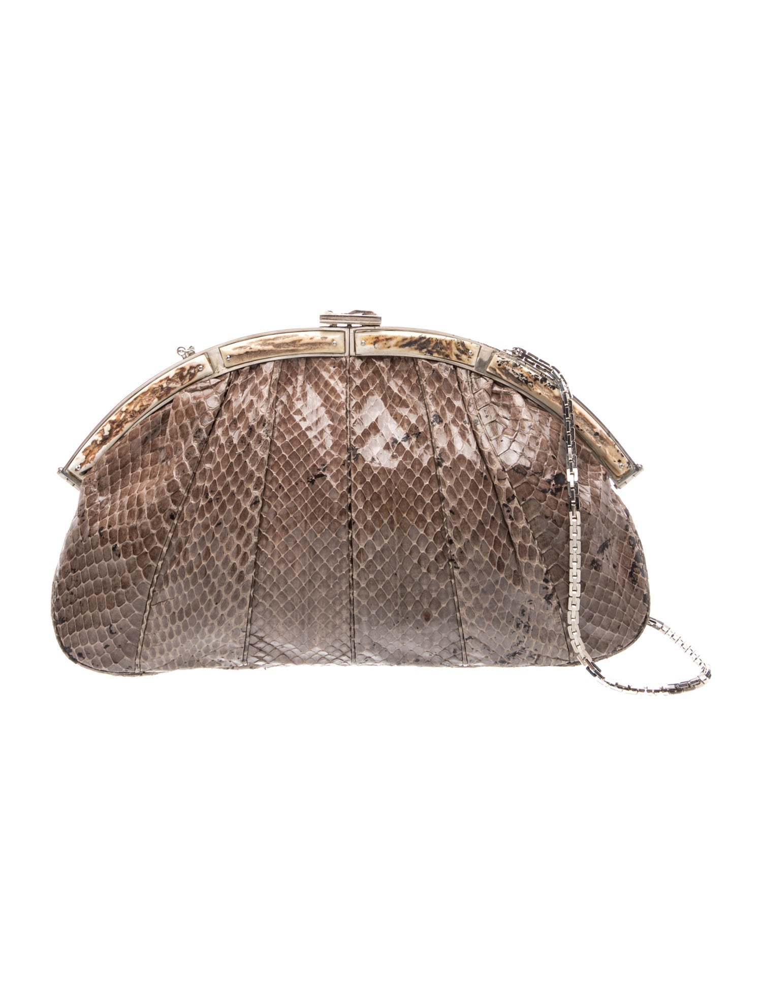 Embossed Leather Shoulder Bag
