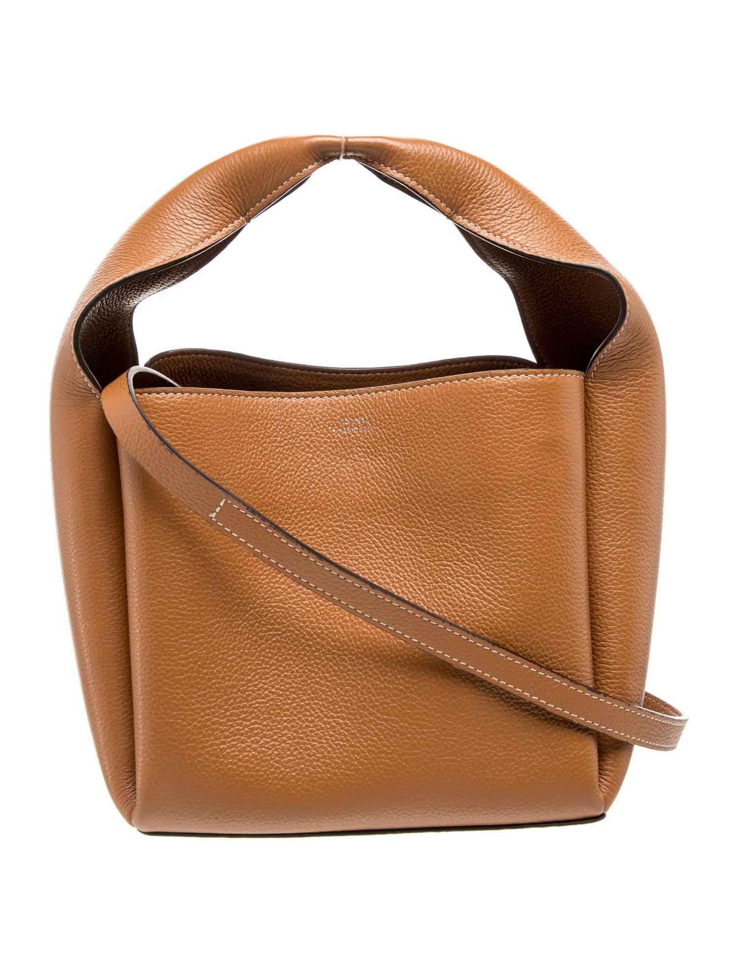 Leather leather bucket bag Small
