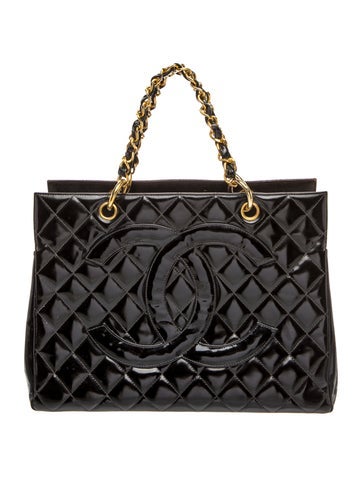 Chanel Patent Grand Shopping Tote