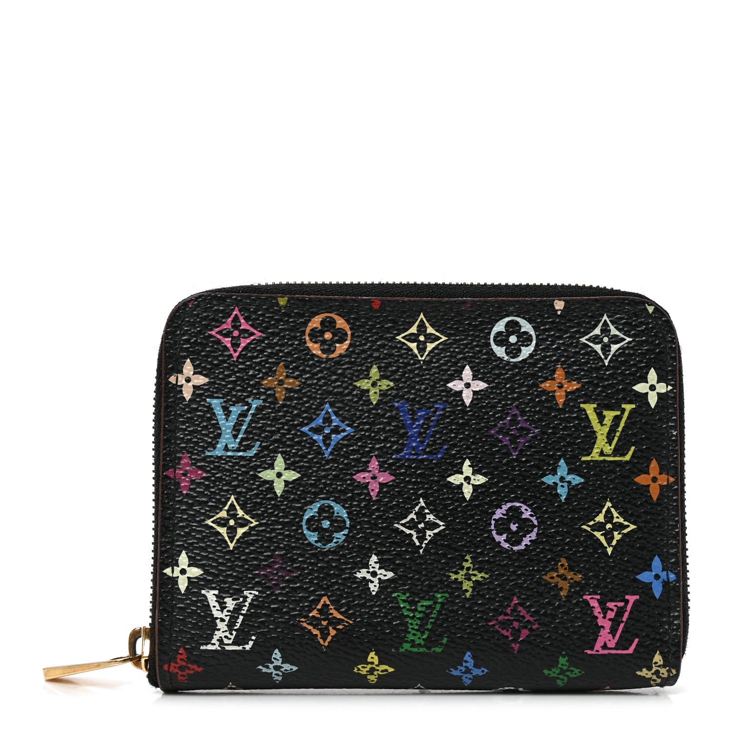 Louis Vuitton Monogram Multicolor Zippy Coin Purse Black