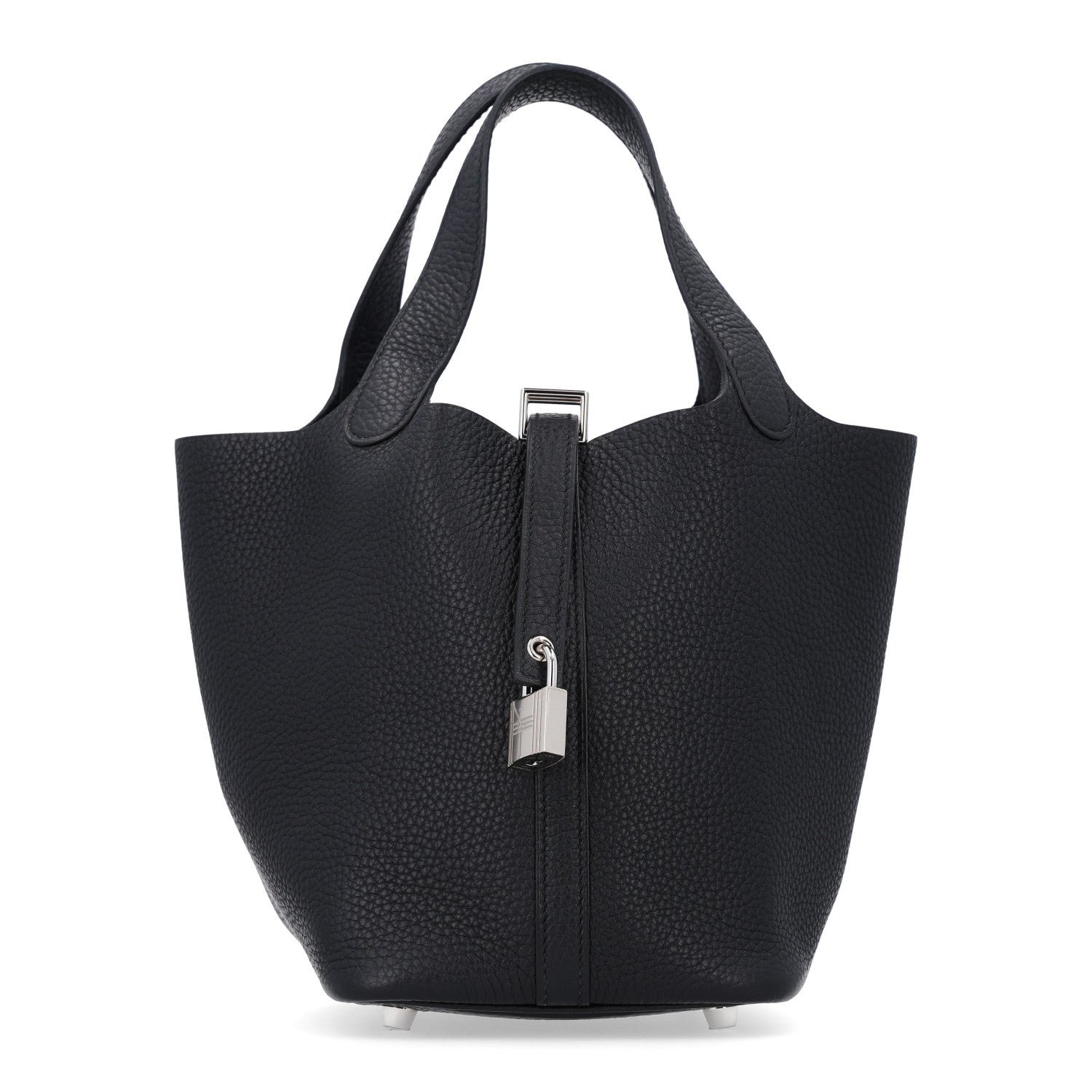 Hermes Taurillon Clemence Picotin Lock 18 PM Black
