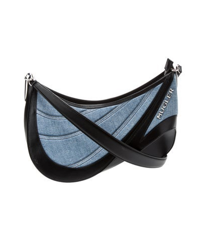 Mugler Denim Shoulder Bag