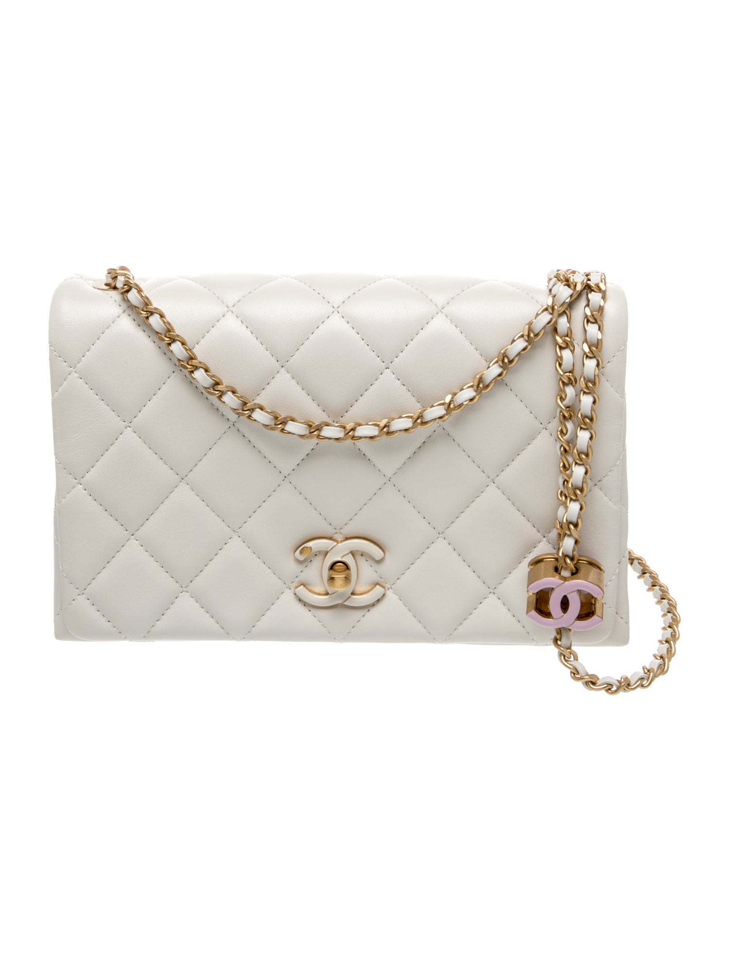 2024 Paris-Manchester Small Enamel Flap Bag