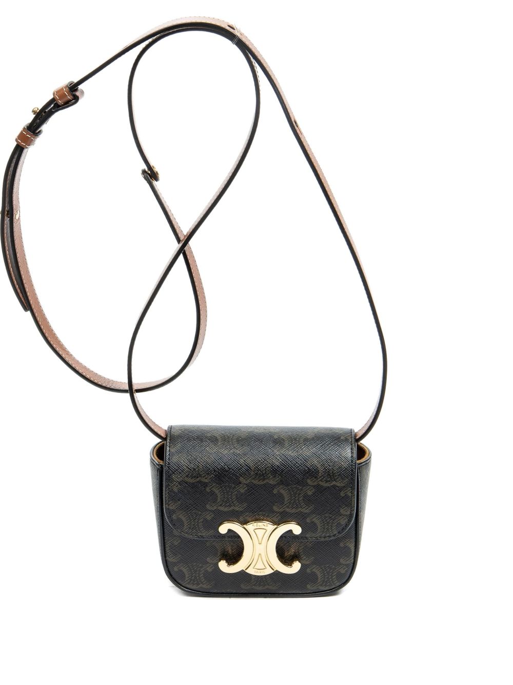 Mini Triomphe monogram crossbody bag