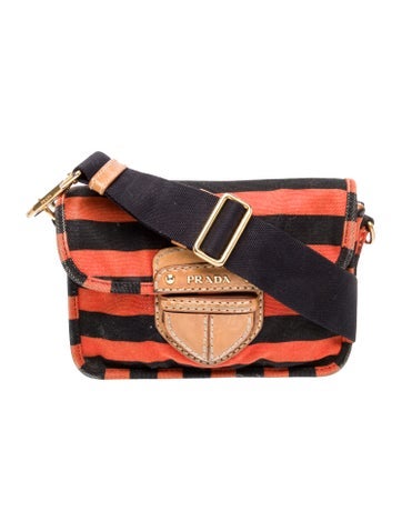 Prada Canvas Shoulder Bag