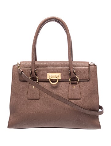 Leather Top Handle Bag