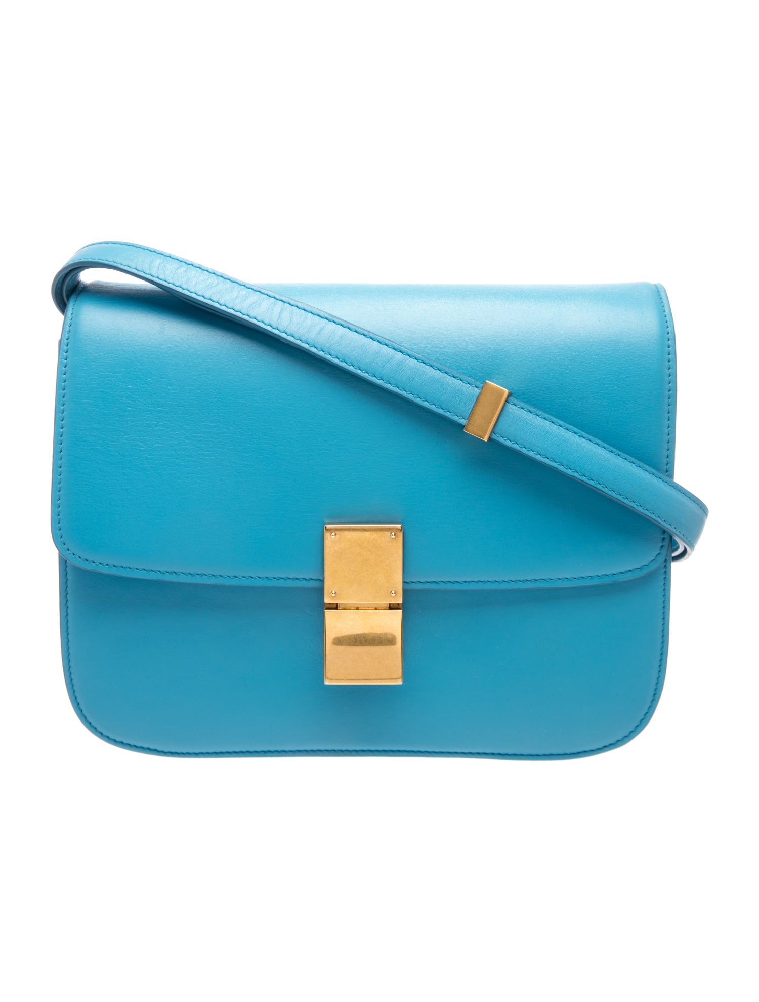 Leather Medium Classic Box Shoulder Bag