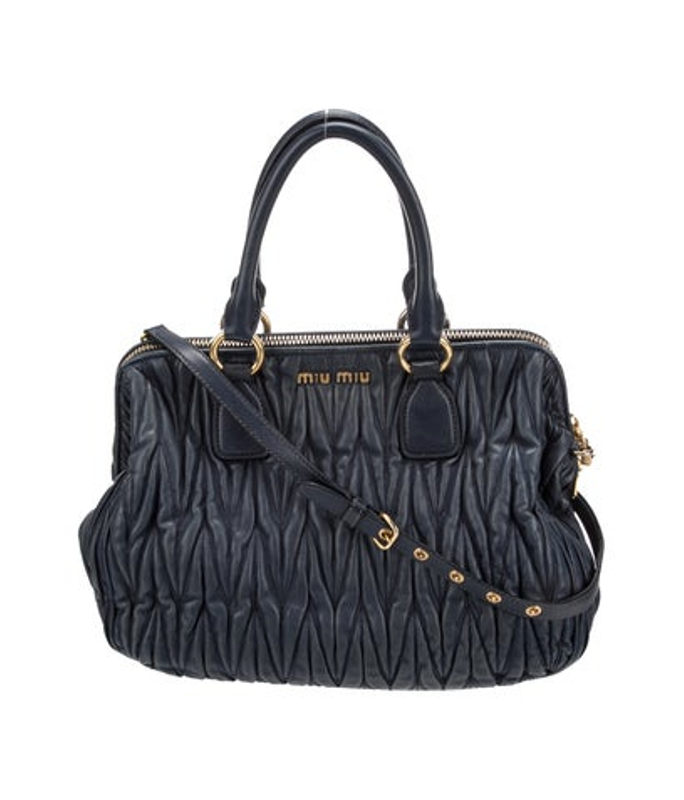 Miu Miu Miu Leather Top Handle Bag