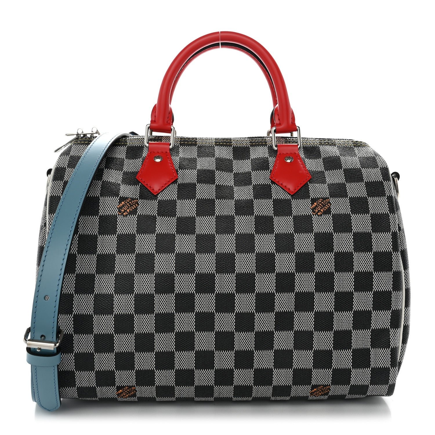 Louis Vuitton Louis Vuitton Damier Speedy Bandouliere 30 Black White