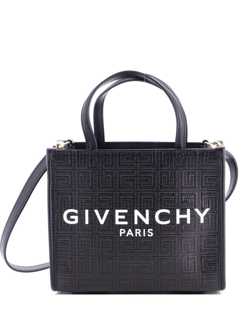 G- 4G Embossed Coated Canvas Mini tote bag