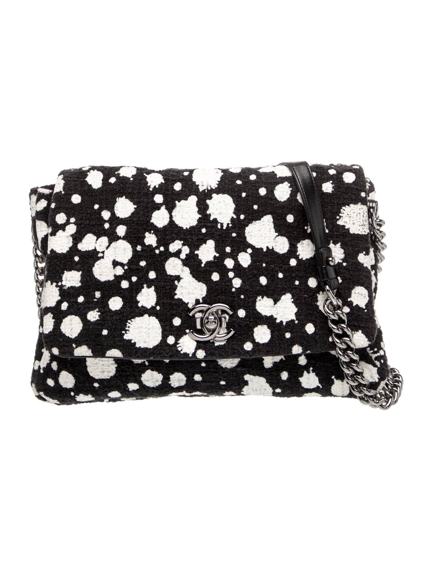 Medium Paint Splatter Flap Bag