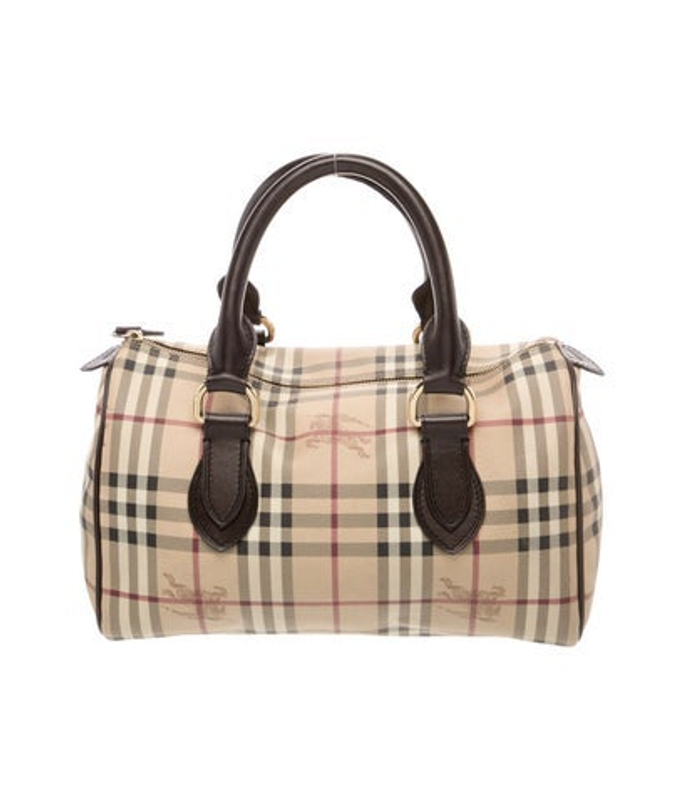 Burberry Haymarket Check Top Handle Bag
