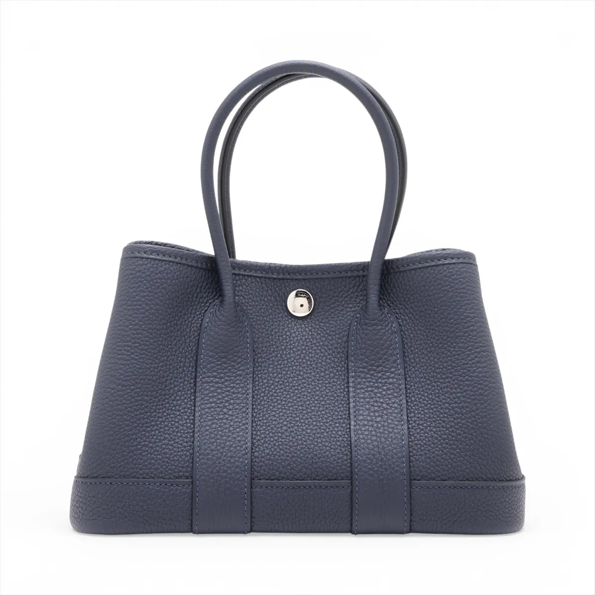Hermès NEO GARDEN 23 Togo Blue nuit Silver Metal Fittings