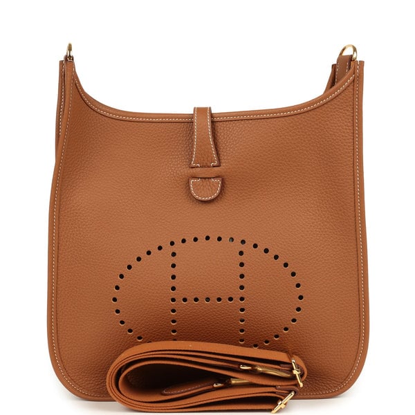 Hermes Hermes Evelyne III PM Gold Clemence Gold Hardware