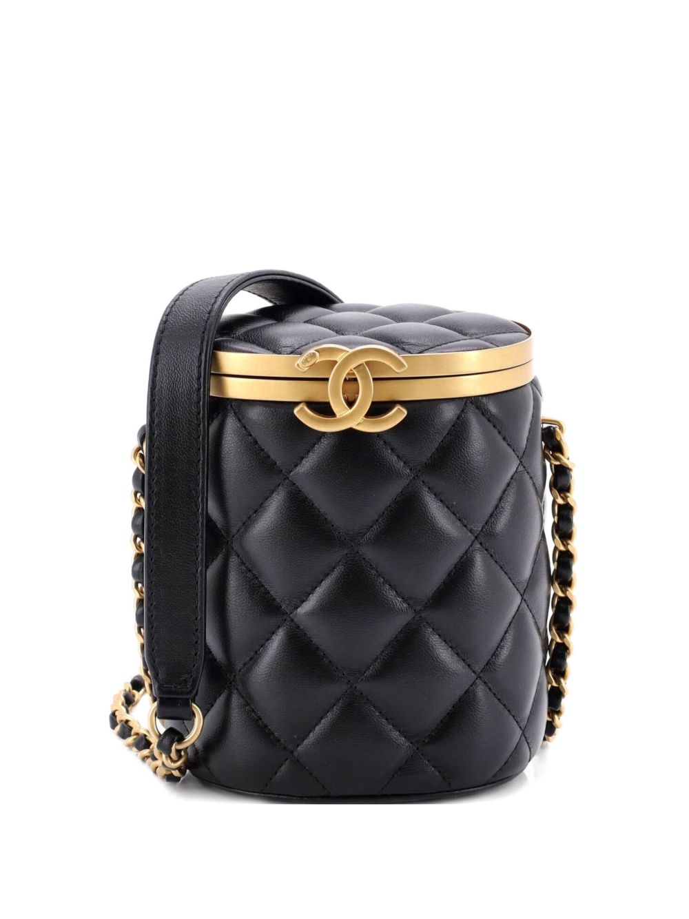 Crown Box Vanity Bag Quilted Lambskin Mini shoulder bag