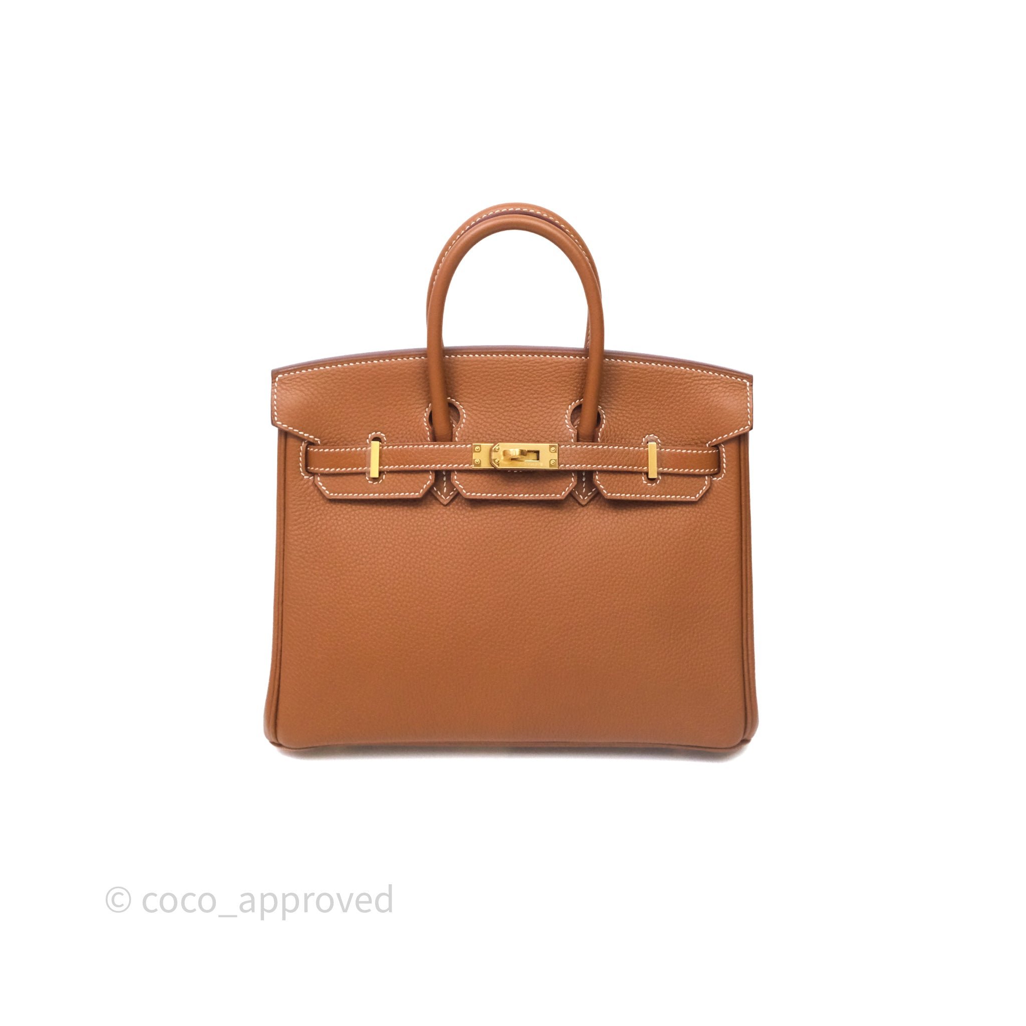 Hermes Birkin 25 Gold Togo Gold Hardware
