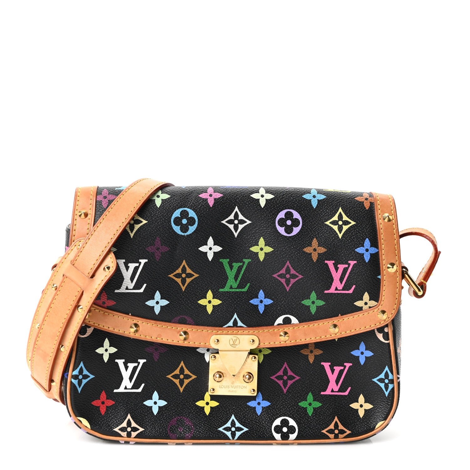 Louis Vuitton Monogram Multicolor Sologne Black