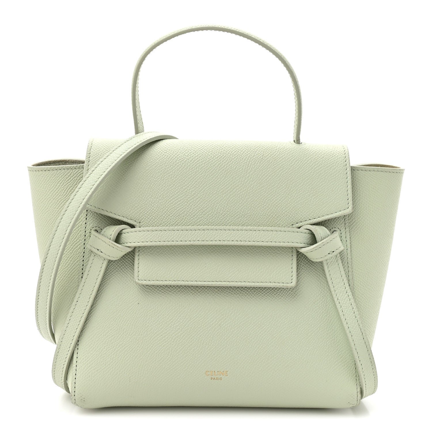Celine Grained Calfskin Nano Belt Bag Jade