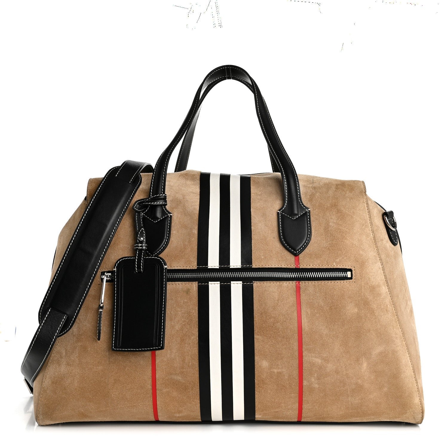 Burberry Suede Southcombe Duffle Bag Archive Beige