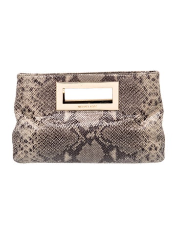 Embossed Leather Clutch