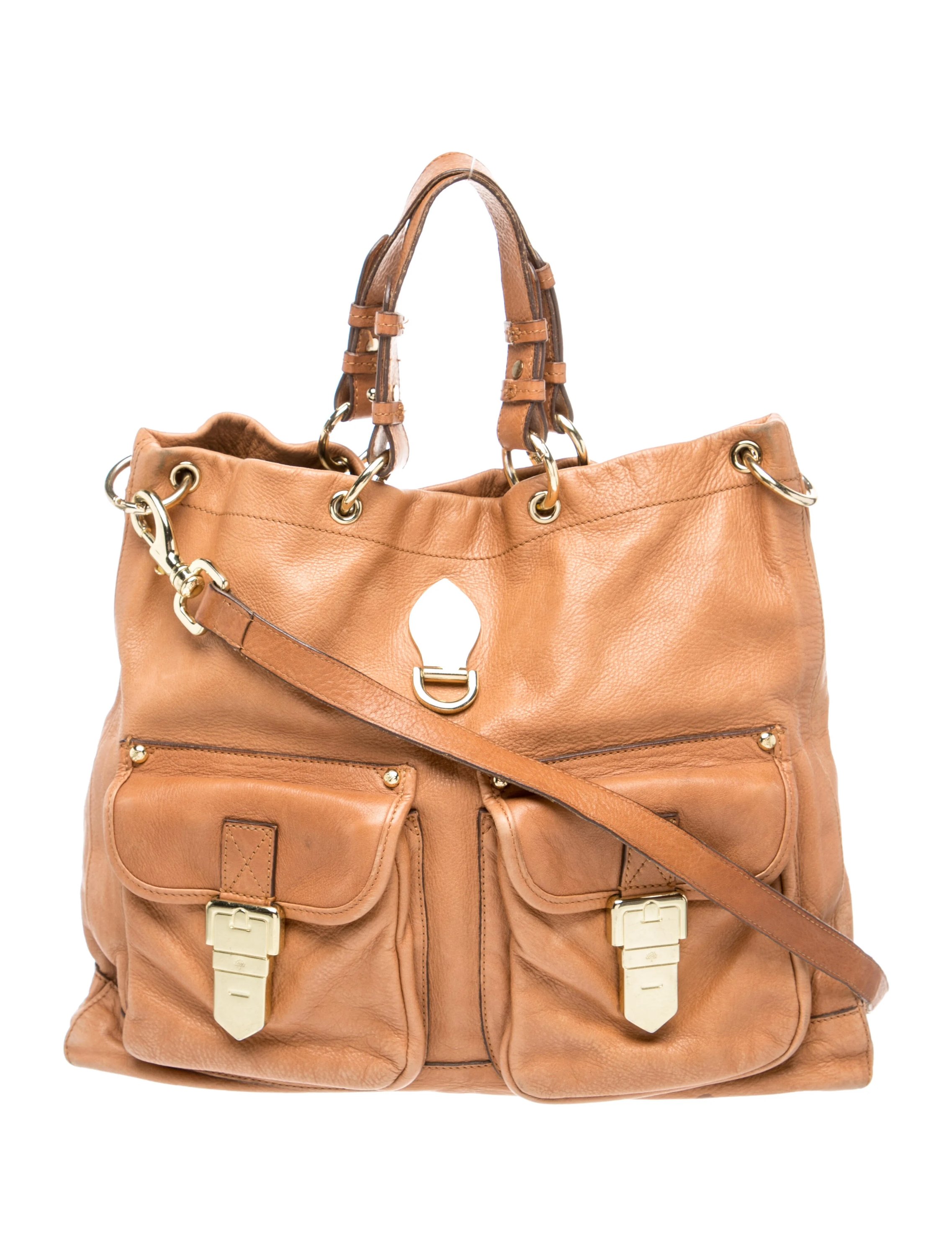 Leather Top Handle Bag