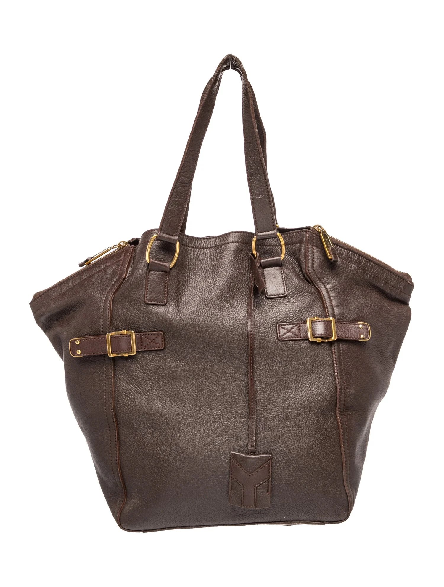 Leather Downtown Tote Bag Large