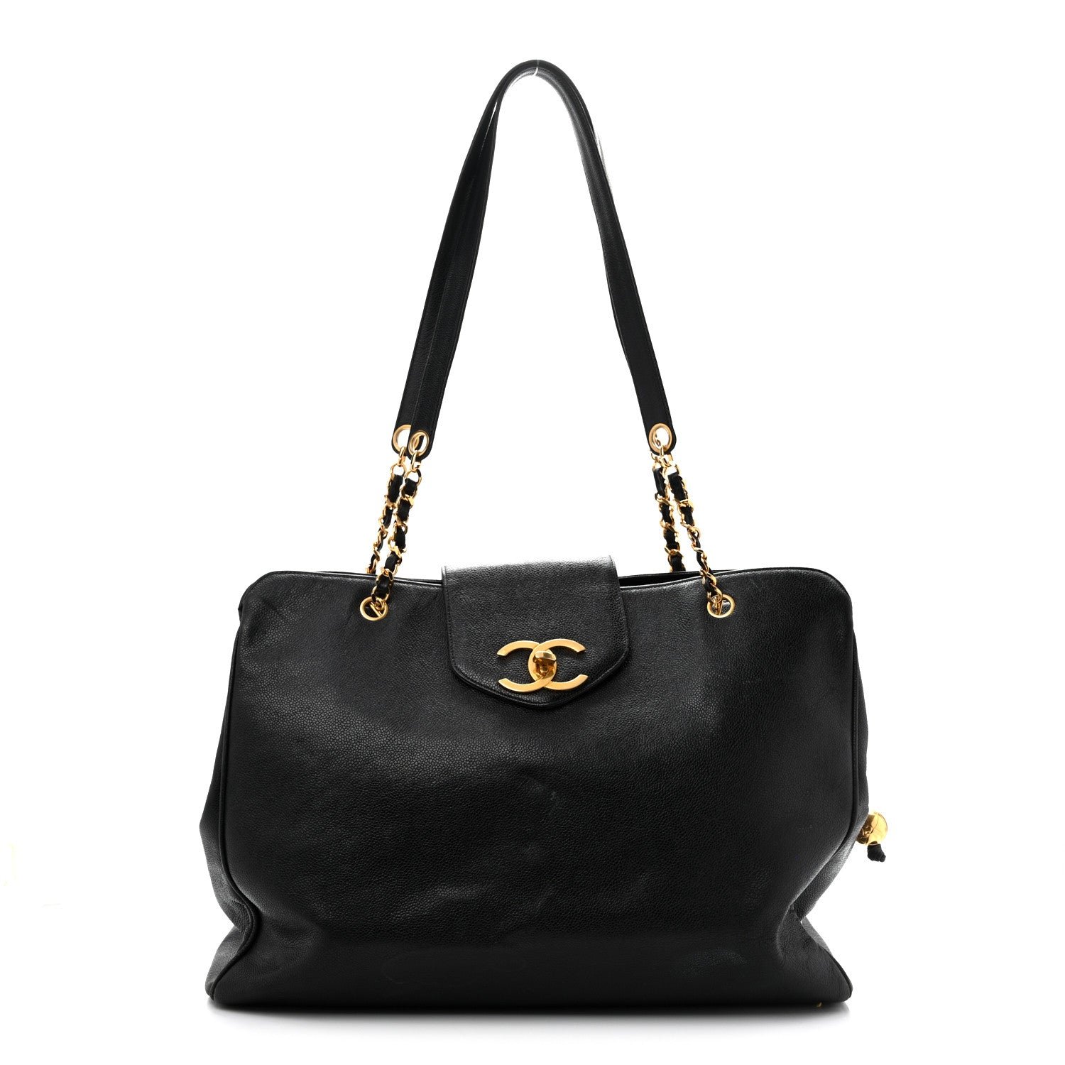 Chanel Caviar XL Weekender Bag Black