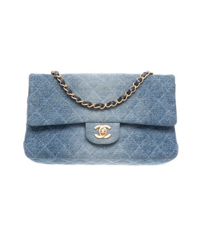 Chanel Classic Medium Denim Double Flap Bag