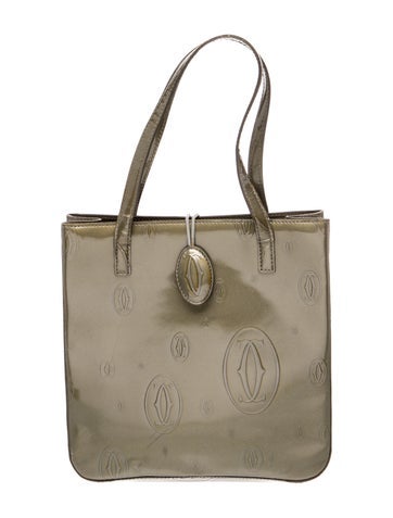 Patent Leather Top Handle Bag