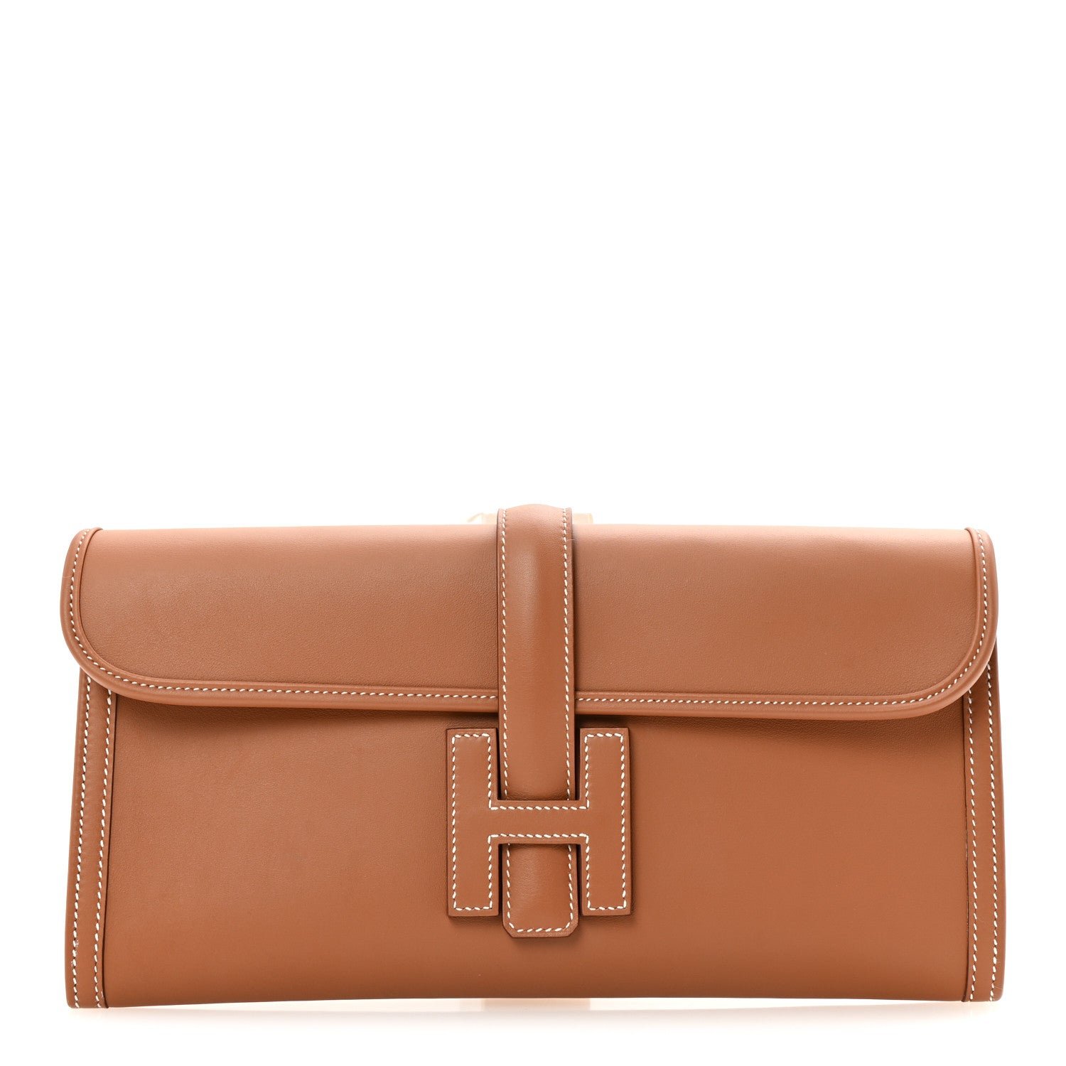 Hermes Swift Jige Elan 29 Clutch Gold
